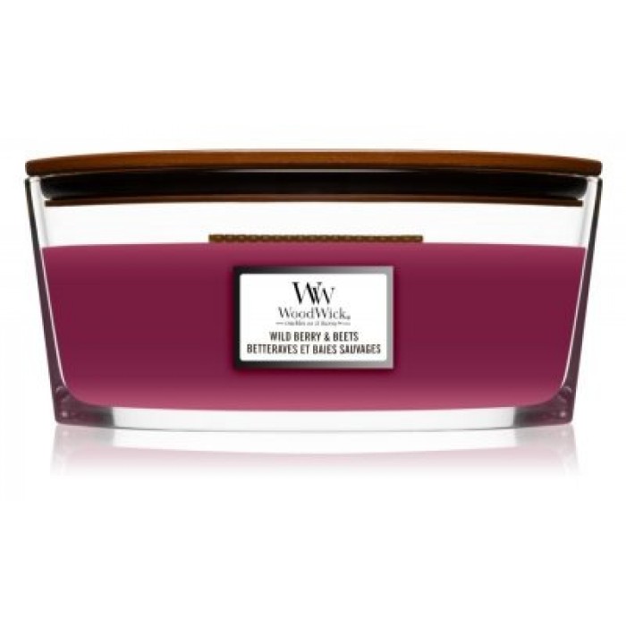 Ароматична свічка з ароматом буряка, ягід та апельсину Woodwick Ellipse Wild Berry & Beets 453 г